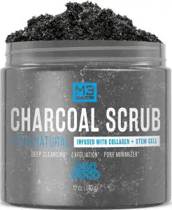 The M3 Naturals Activated Charcoal Scrub Infused with Collagen and Stem Cell