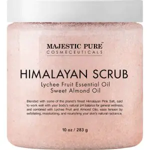 The Majestic Pure Himalayan Salt Body Scrub with Lychee Essential Oil